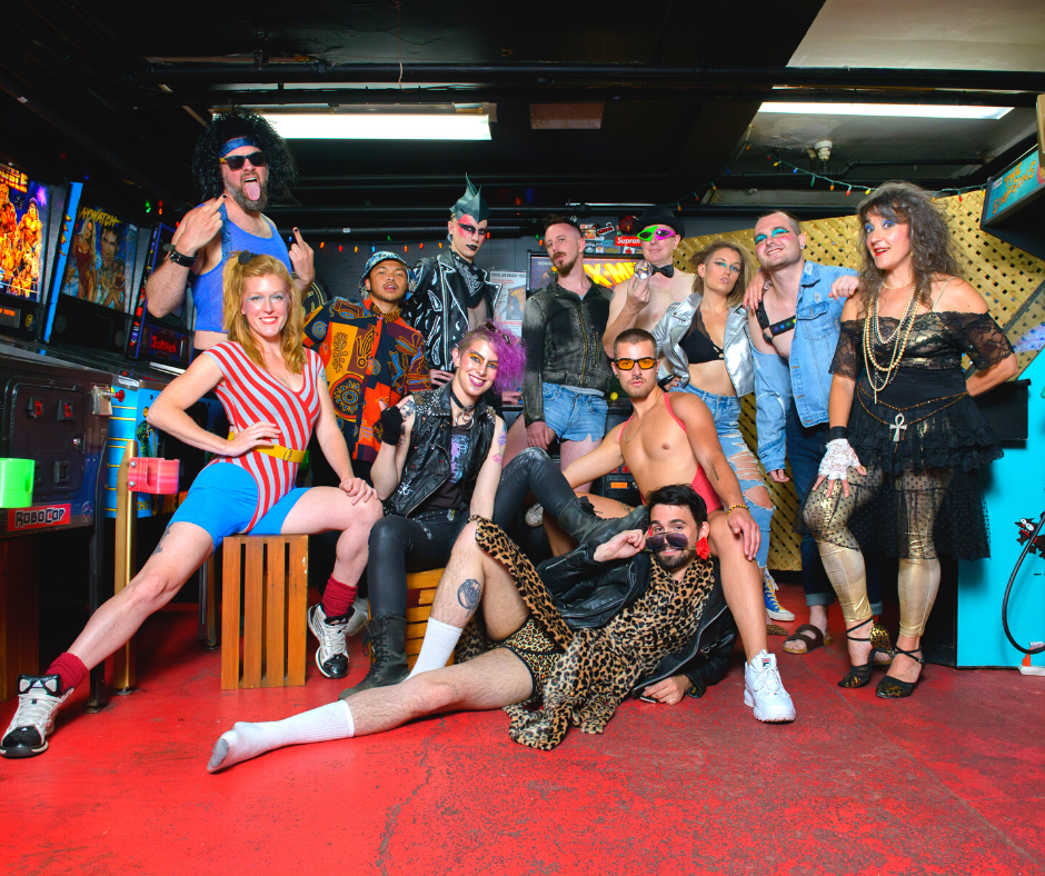 A group photo of the cast of Atlantic Boylesque