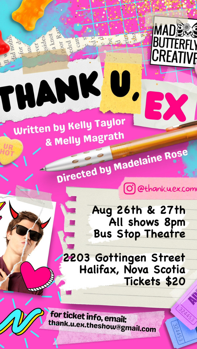 Event poster for thank u, ex. Event details are included in the event listing.